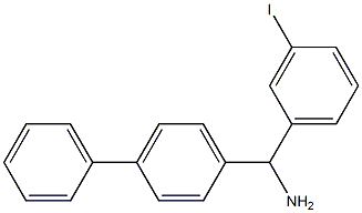 (3-iodophenyl)(4-phenylphenyl)methanamine Struktur