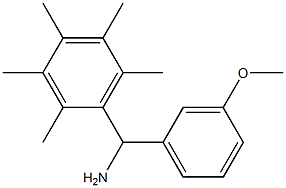 (3-methoxyphenyl)(2,3,4,5,6-pentamethylphenyl)methanamine Struktur