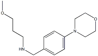 (3-methoxypropyl)({[4-(morpholin-4-yl)phenyl]methyl})amine Struktur