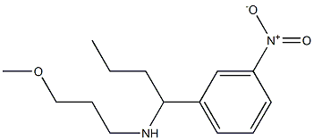 (3-methoxypropyl)[1-(3-nitrophenyl)butyl]amine Struktur