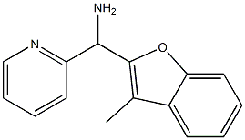 (3-methyl-1-benzofuran-2-yl)(pyridin-2-yl)methanamine Struktur