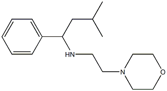 (3-methyl-1-phenylbutyl)[2-(morpholin-4-yl)ethyl]amine Struktur