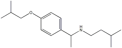 (3-methylbutyl)({1-[4-(2-methylpropoxy)phenyl]ethyl})amine Struktur