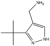 (3-tert-butyl-1H-pyrazol-4-yl)methanamine Struktur