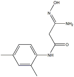 (3Z)-3-amino-N-(2,4-dimethylphenyl)-3-(hydroxyimino)propanamide Struktur