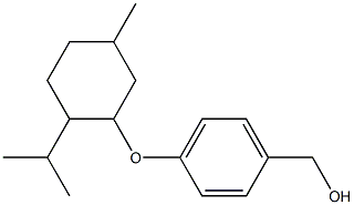 (4-{[5-methyl-2-(propan-2-yl)cyclohexyl]oxy}phenyl)methanol Struktur