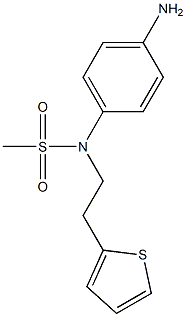 (4-aminophenyl)-N-[2-(thiophen-2-yl)ethyl]methanesulfonamide Struktur