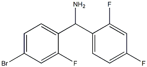 (4-bromo-2-fluorophenyl)(2,4-difluorophenyl)methanamine Struktur