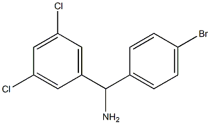 (4-bromophenyl)(3,5-dichlorophenyl)methanamine Struktur