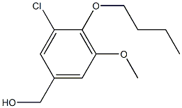 (4-butoxy-3-chloro-5-methoxyphenyl)methanol Struktur