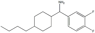 (4-butylcyclohexyl)(3,4-difluorophenyl)methanamine Struktur