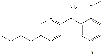 (4-butylphenyl)(5-chloro-2-methoxyphenyl)methanamine Struktur