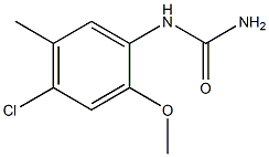 (4-chloro-2-methoxy-5-methylphenyl)urea Struktur