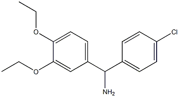 (4-chlorophenyl)(3,4-diethoxyphenyl)methanamine Struktur