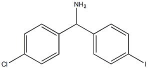 (4-chlorophenyl)(4-iodophenyl)methanamine Struktur