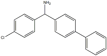 (4-chlorophenyl)(4-phenylphenyl)methanamine Struktur