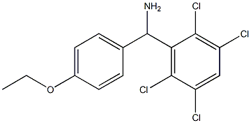 (4-ethoxyphenyl)(2,3,5,6-tetrachlorophenyl)methanamine Struktur