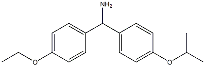 (4-ethoxyphenyl)[4-(propan-2-yloxy)phenyl]methanamine Struktur