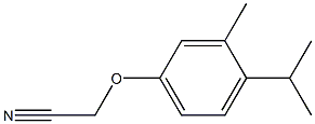 (4-isopropyl-3-methylphenoxy)acetonitrile Struktur