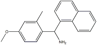 (4-methoxy-2-methylphenyl)(naphthalen-1-yl)methanamine Struktur