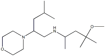 (4-methoxy-4-methylpentan-2-yl)[4-methyl-2-(morpholin-4-yl)pentyl]amine Struktur