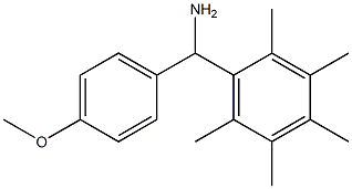 (4-methoxyphenyl)(2,3,4,5,6-pentamethylphenyl)methanamine Struktur