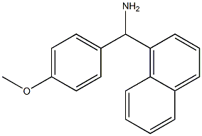 (4-methoxyphenyl)(naphthalen-1-yl)methanamine Struktur