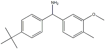 (4-tert-butylphenyl)(3-methoxy-4-methylphenyl)methanamine Struktur