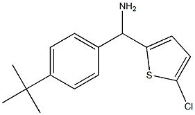 (4-tert-butylphenyl)(5-chlorothiophen-2-yl)methanamine Struktur