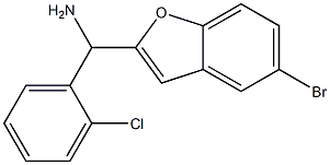 (5-bromo-1-benzofuran-2-yl)(2-chlorophenyl)methanamine Struktur