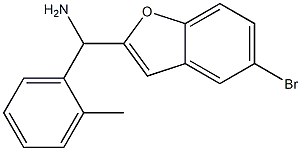 (5-bromo-1-benzofuran-2-yl)(2-methylphenyl)methanamine Struktur