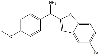 (5-bromo-1-benzofuran-2-yl)(4-methoxyphenyl)methanamine Struktur