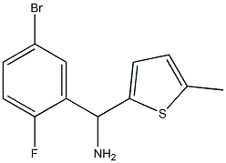 (5-bromo-2-fluorophenyl)(5-methylthiophen-2-yl)methanamine Struktur