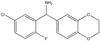 (5-chloro-2-fluorophenyl)(2,3-dihydro-1,4-benzodioxin-6-yl)methanamine Struktur