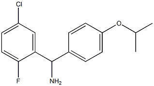 (5-chloro-2-fluorophenyl)[4-(propan-2-yloxy)phenyl]methanamine Struktur