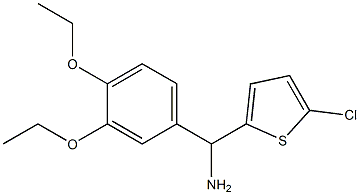 (5-chlorothiophen-2-yl)(3,4-diethoxyphenyl)methanamine Struktur