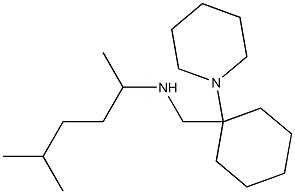 (5-methylhexan-2-yl)({[1-(piperidin-1-yl)cyclohexyl]methyl})amine Struktur