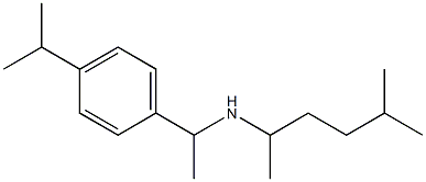 (5-methylhexan-2-yl)({1-[4-(propan-2-yl)phenyl]ethyl})amine Struktur