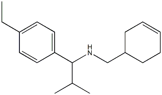 (cyclohex-3-en-1-ylmethyl)[1-(4-ethylphenyl)-2-methylpropyl]amine Struktur