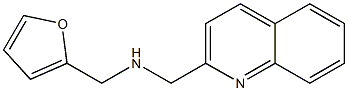 (furan-2-ylmethyl)(quinolin-2-ylmethyl)amine Struktur