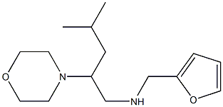 (furan-2-ylmethyl)[4-methyl-2-(morpholin-4-yl)pentyl]amine Struktur