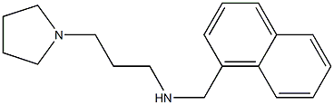 (naphthalen-1-ylmethyl)[3-(pyrrolidin-1-yl)propyl]amine Struktur