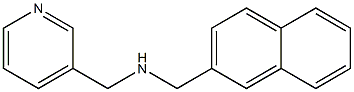 (naphthalen-2-ylmethyl)(pyridin-3-ylmethyl)amine Struktur