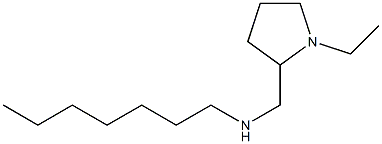 [(1-ethylpyrrolidin-2-yl)methyl](heptyl)amine Struktur