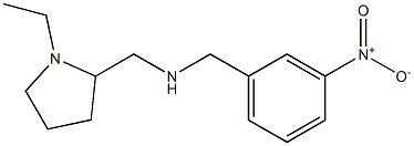 [(1-ethylpyrrolidin-2-yl)methyl][(3-nitrophenyl)methyl]amine Struktur