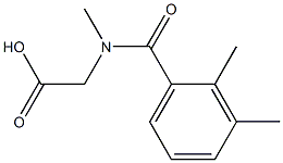 [(2,3-dimethylbenzoyl)(methyl)amino]acetic acid Struktur