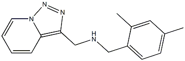 [(2,4-dimethylphenyl)methyl]({[1,2,4]triazolo[3,4-a]pyridin-3-ylmethyl})amine Struktur