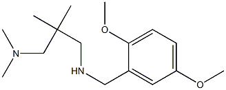 [(2,5-dimethoxyphenyl)methyl]({2-[(dimethylamino)methyl]-2-methylpropyl})amine Struktur