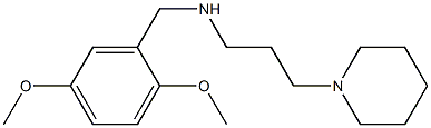 [(2,5-dimethoxyphenyl)methyl][3-(piperidin-1-yl)propyl]amine Struktur