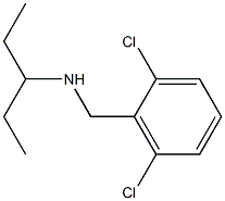 [(2,6-dichlorophenyl)methyl](pentan-3-yl)amine Struktur